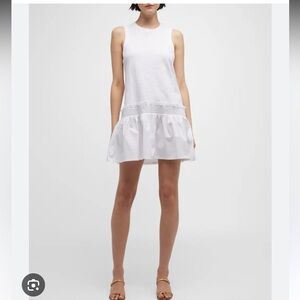 New Cinq a Sept Betsie Dropped-Waist Sleeveless Mini Dress